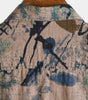 Men's Short-Sleeved Button-Up Shirt, Abstract Pattern, Perfect for Holidays, Summer