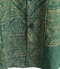 Men's Vintage Green Printed Short Sleeve Breathable Cotton Shirt
