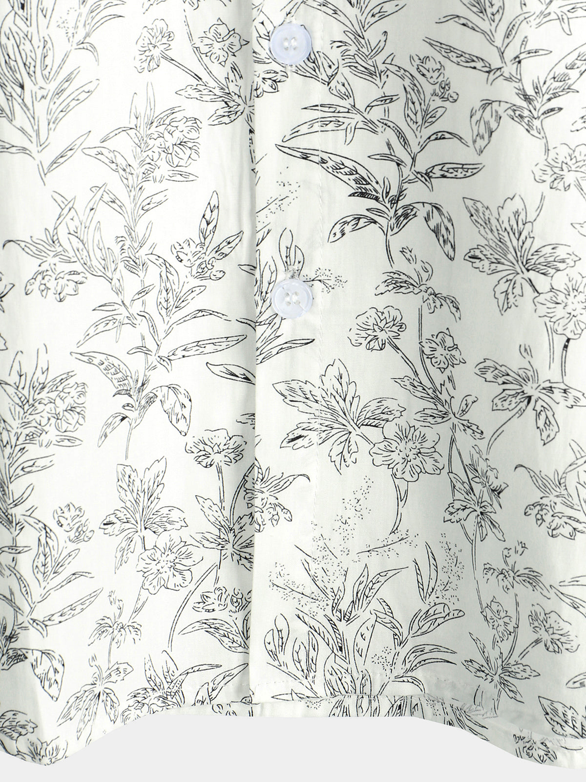 Men's Floral Print Button-Up Summer Hawaiian Shirt