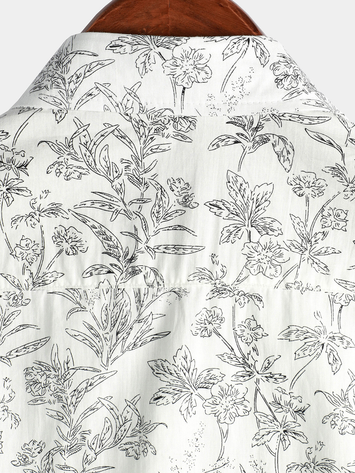 Men's Floral Print Button-Up Summer Hawaiian Shirt