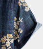 Casual Short-Sleeved Button-Up Shirt with Floral Print for Men