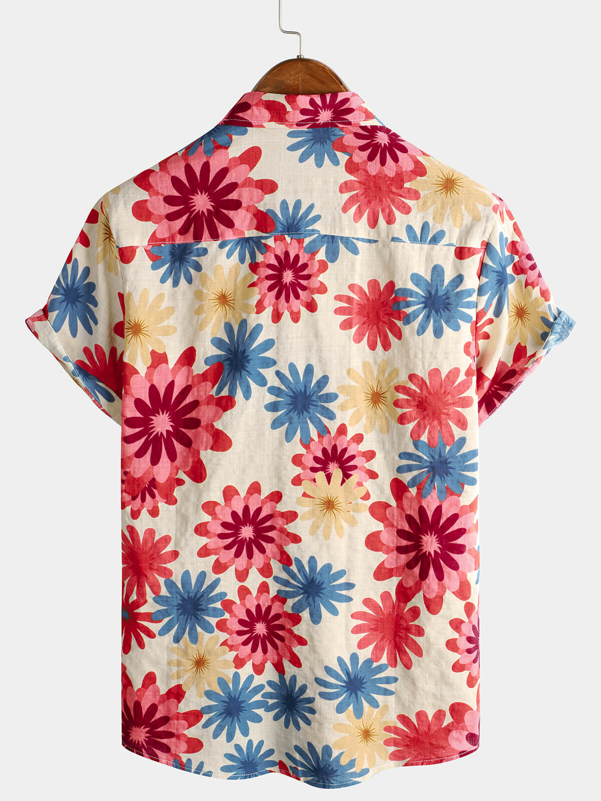 Men's Short Sleeve Button-Up Hawaiian Shirt