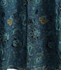 Men's Short Sleeve Paisley Vintage Floral Retro Button Up Blue Summer Holiday Shirt