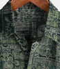 Men's Retro Floral Paisley Print Short Sleeve Cotton Shirt