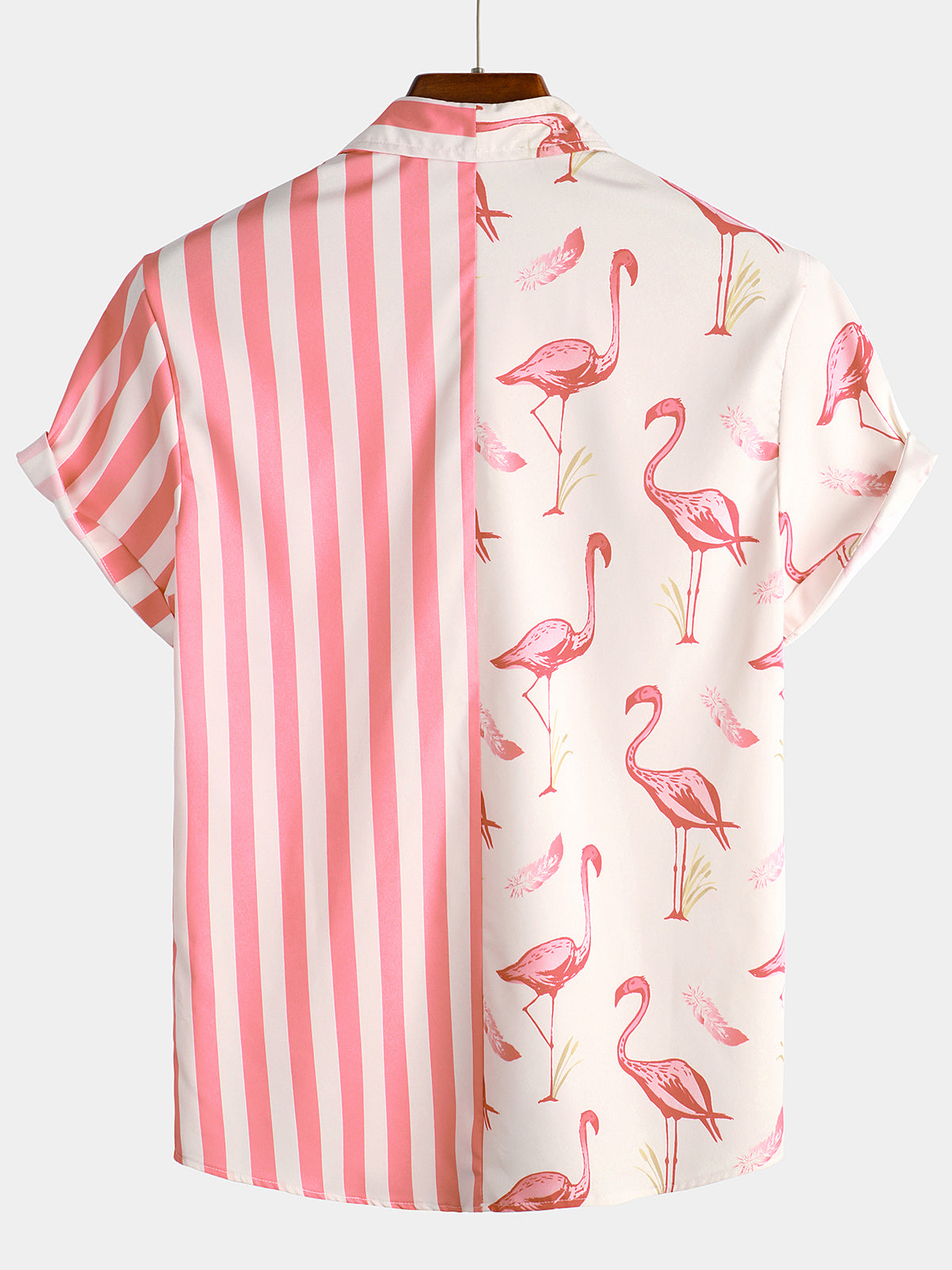 Striped Flamingo Summer Shirt