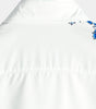 Men's Casual Short-Sleeve Button-Up Shirt in Blue with Floral Print