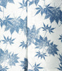 Breathable Short-Sleeved Cotton and Linen Maple Leaf Print Shirt for Men