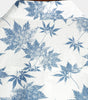 Breathable Short-Sleeved Cotton and Linen Maple Leaf Print Shirt for Men