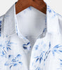Men's Casual Short Sleeve Shirt, Stylish with Floral Print