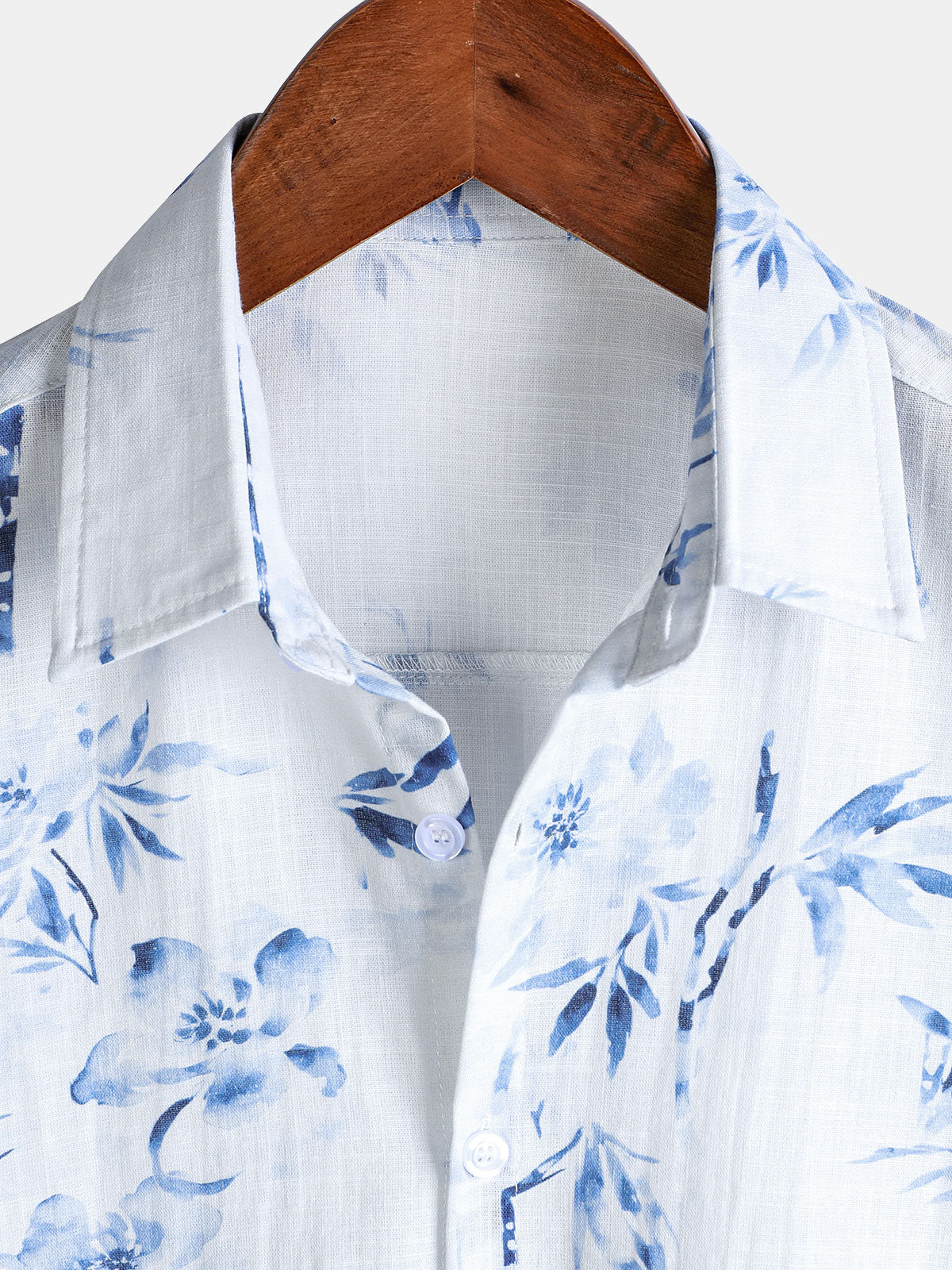 Men's Casual Short Sleeve Shirt, Stylish with Floral Print