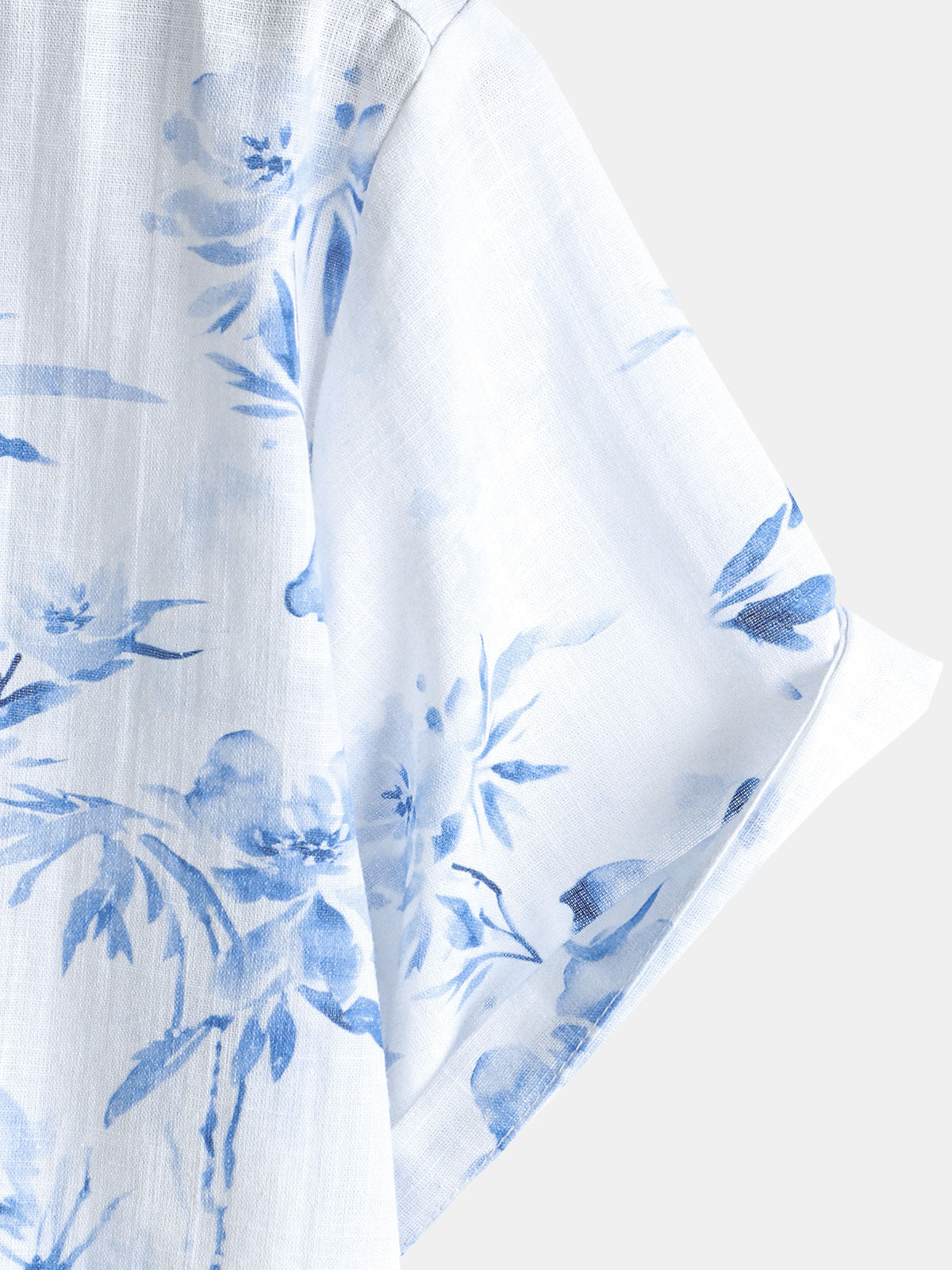 Men's Casual Short Sleeve Shirt, Stylish with Floral Print