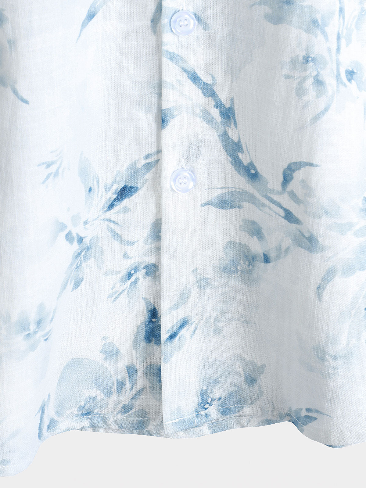 Men's Short-Sleeve Button-Up Shirt, Casual Style, Floral Pattern, Ideal for Holidays