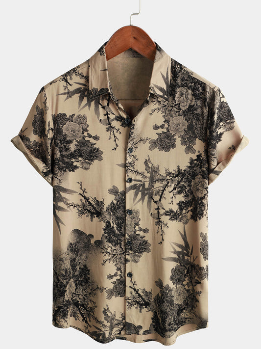 Men's Short Sleeve Hawaiian Rayon Shirt