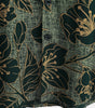 Men's Short Sleeve Button-Up Shirt, Floral Pattern, Vintage, Green, Summer Holidays