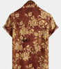Men's Retro Floral Print Short Sleeve Shirt