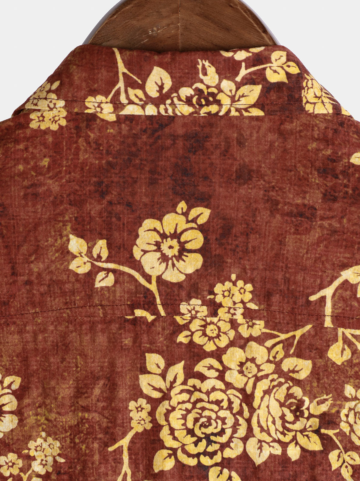 Men's Retro Floral Print Short Sleeve Shirt