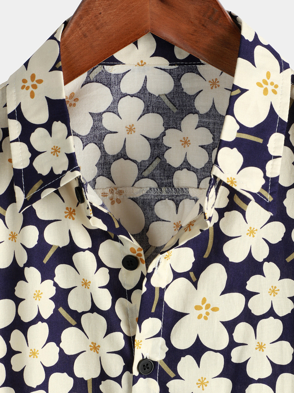 Men's Short Sleeve Casual Floral Print Shirt