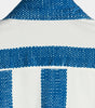 Casual Short Sleeve Vintage Blue Vertical Striped Shirt for Men