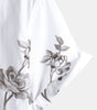 Men's Short Sleeve Casual Cotton Floral Print Shirt