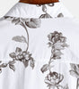 Men's Short Sleeve Casual Cotton Floral Print Shirt