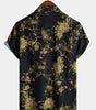 Men's Short Sleeve Cotton Floral Print Shirt