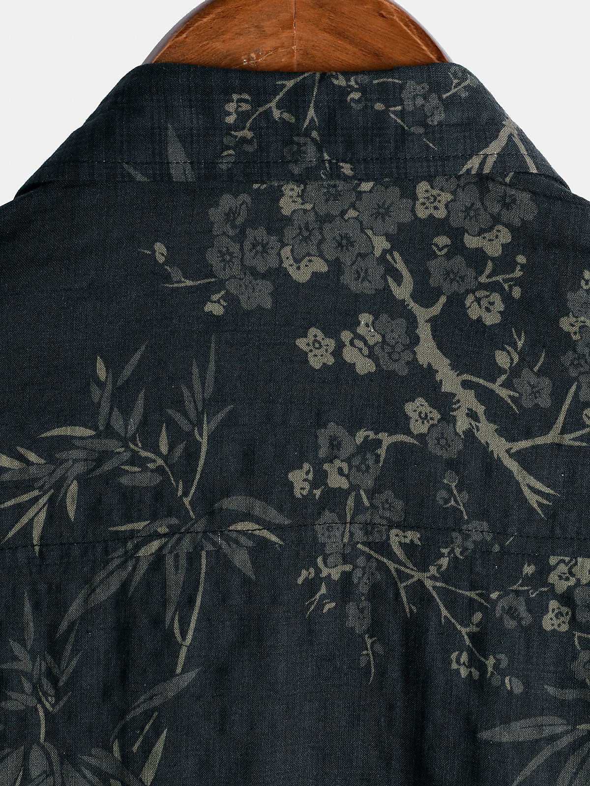 Casual Elegant Short-Sleeved Shirt with Retro Floral Print