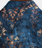 Men's Short-Sleeved Button-Up Shirt, Retro Style, Blue, Summer