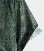Men's Short-Sleeved Shirt with Retro Green Print Pocket