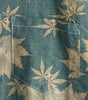 Men's Short Sleeve Summer Shirt with Pocket in Cotton and Maple Leaf