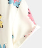 White Floral Print Summer Shirt for Men
