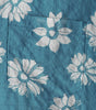 Men's Short-Sleeved Cotton Summer Button-Up Hawaiian Shirt with Blue Flowers