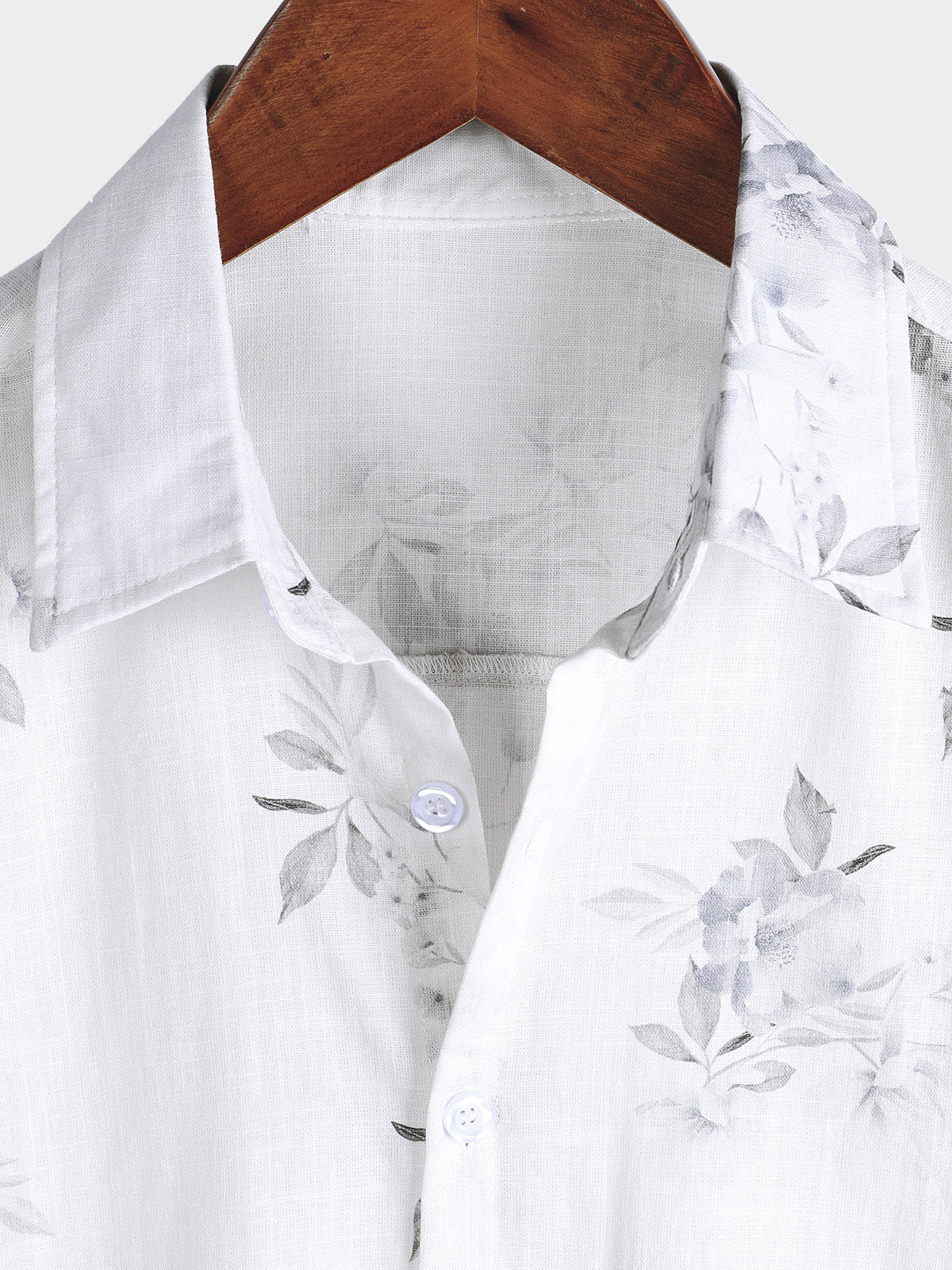 Elegant Short-Sleeved Floral Print Shirt for Men