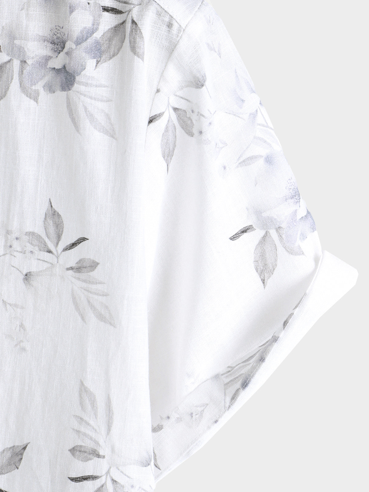 Elegant Short-Sleeved Floral Print Shirt for Men