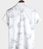 Elegant Short-Sleeved Floral Print Shirt for Men