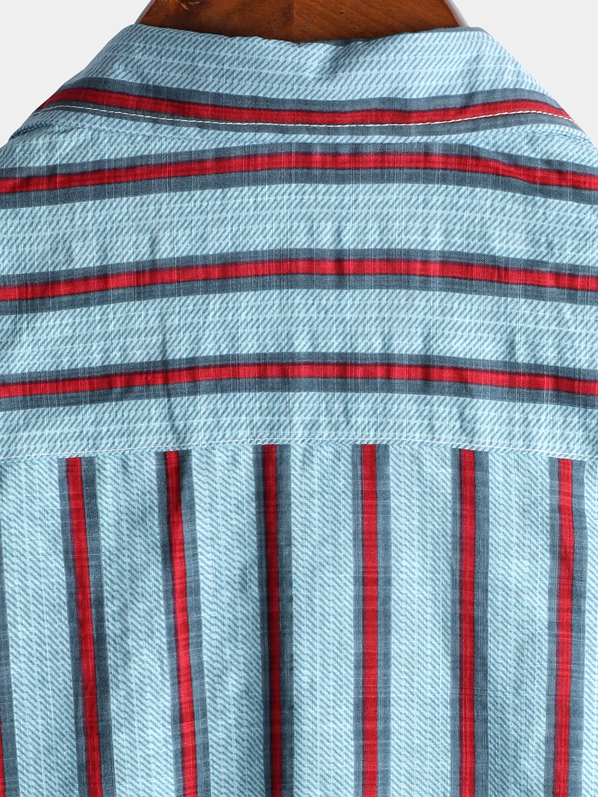 Striped Short-Sleeved Printed Shirt for Men