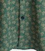 Short-sleeved shirt with green retro geometric print pocket for men