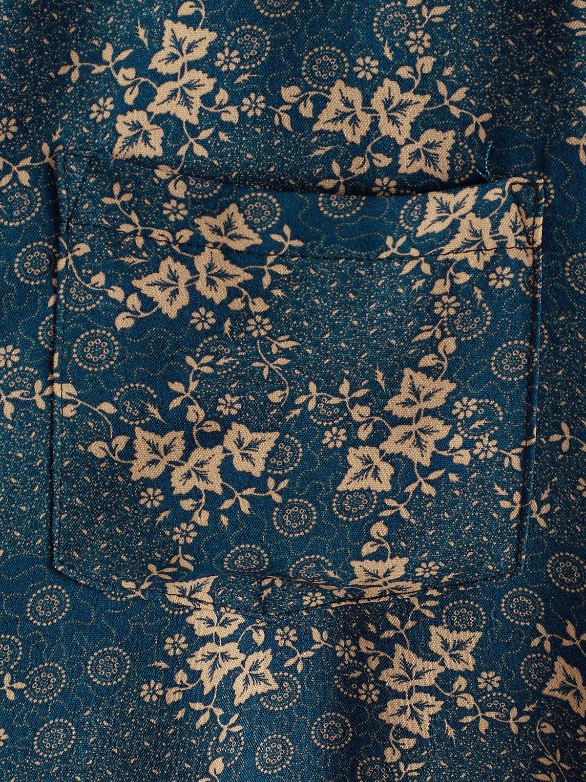 Men's Retro Print Summer Shirt with Pocket