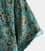 Men's Retro Floral Print Short Sleeve Breathable Cotton Shirt