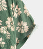 Men's Short Sleeve Hawaiian Summer Shirt with Buttons, Green Floral Pattern, Holidays