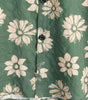Men's Short Sleeve Hawaiian Summer Shirt with Buttons, Green Floral Pattern, Holidays