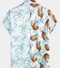 Men's Short Sleeve Hawaiian Tiger Print Summer Shirt