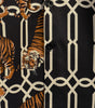 Men's Short Sleeve Tiger and Rose Print Shirt