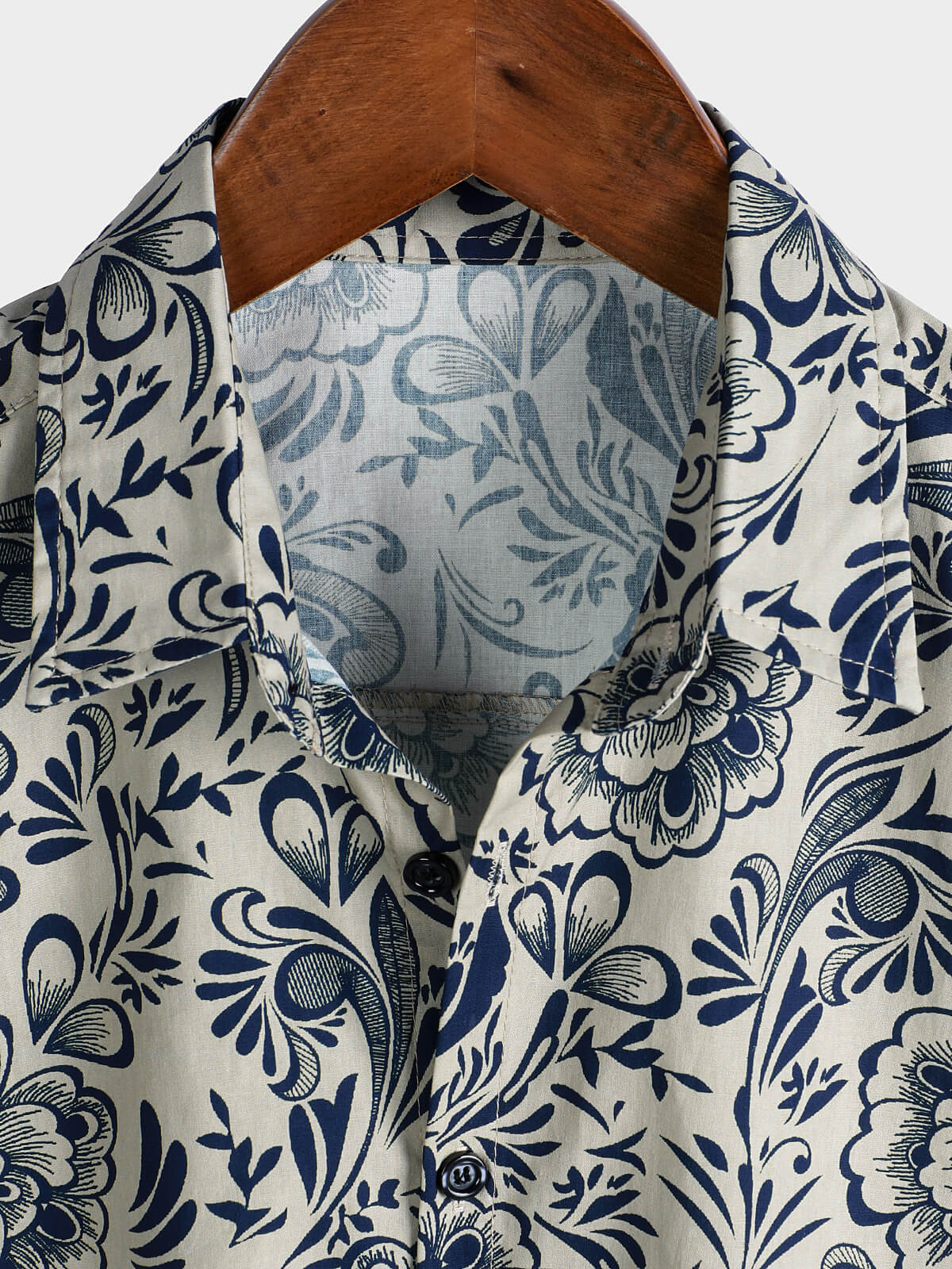 Men's Short Sleeve Casual Shirt, Floral Pattern, Perfect for Parties
