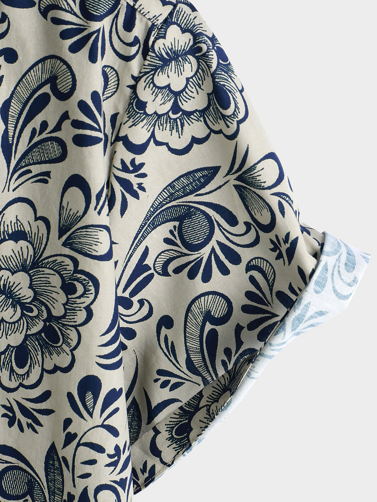 Men's Short Sleeve Casual Shirt, Floral Pattern, Perfect for Parties