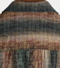 Men's Casual Short Sleeve Shirt, Retro Striped Print, Ideal for Parties