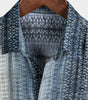 Men's Retro Gradient Striped Short Sleeve Shirt