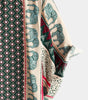 Green Short-Sleeved Elephant Print Shirt for Men