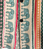 Green Short-Sleeved Elephant Print Shirt for Men