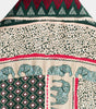 Green Short-Sleeved Elephant Print Shirt for Men