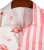 Striped Flamingo Summer Shirt
